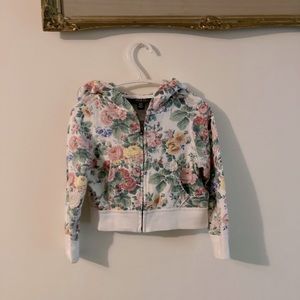 Ralph Lauren Polo Toddler Girl’s Floral Zip Up Hoodie Size 2T